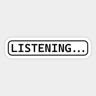 Listening Sticker